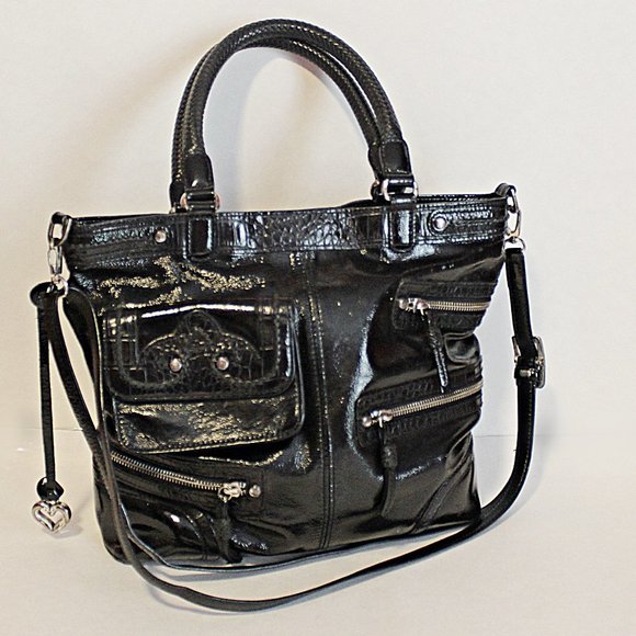 Brighton Handbags - Brighton Black Patent Leather Bag